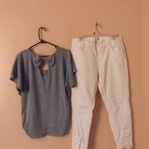 Shirt and capri pants